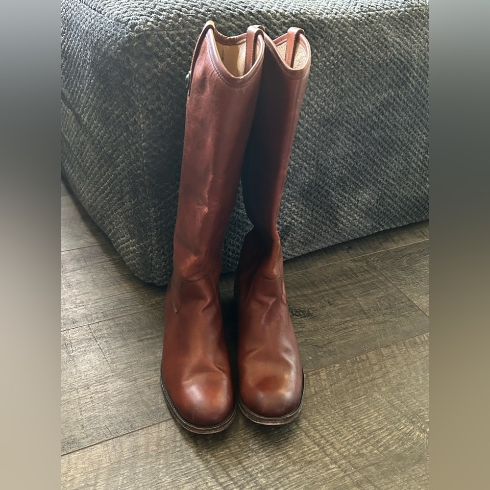 Frye Melissa Boots in Cognac
